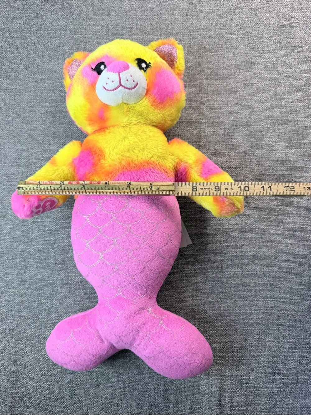 Build-A-Bear Yellow and Pink Mermaid Cat Plush Toy - Picture 5 of 7